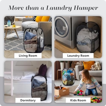 Handy Laundry Collapsible Mesh Hamper - Space Saving and Stylish