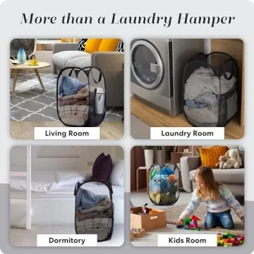Handy Laundry Collapsible Mesh Hamper - Space Saving and Stylish