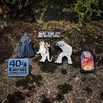 Star Wars: The Empire Strikes Back 40th Anniversary Metal-based and Enamel 6 Pin Set comes with Offi...