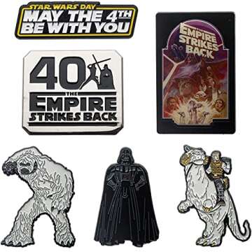 Star Wars Empire Strikes Back 40th Anniversary Enamel Pin Set