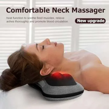 VIKTOR JURGEN Shiatsu Back Massager with Heat – Deep Tissue Massage for Neck, Shoulder, Leg, Upper...