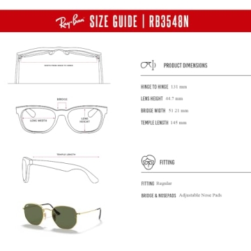 Ray-Ban RB3548N Hexagonal Sunglasses - Style and Protection