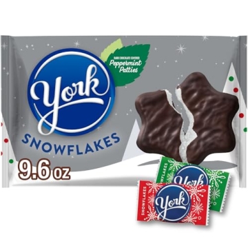 YORK Dark Chocolate Peppermint Patties Christmas Candy Bag, 9.6 oz