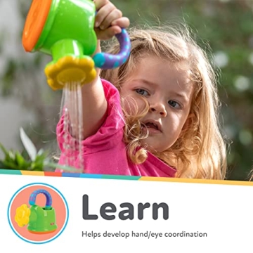 Nuby Watering Can Bath Toy - Fun for Kids 18+ Months