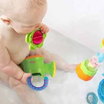Nuby Watering Can Bath Toy - Fun for Kids 18+ Months