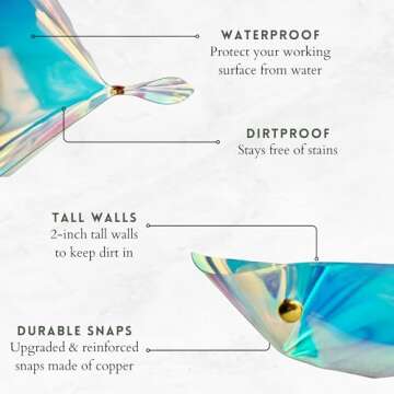 Green Alcove Repotting Mat for Stylish Indoor Gardening