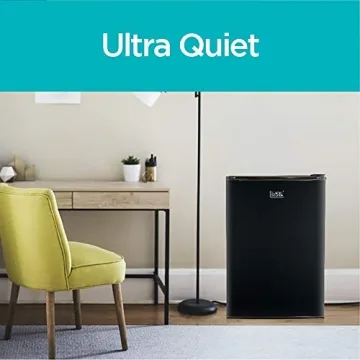 BLACK+DECKER Compact Mini Fridge with Freezer - Stylish & Quiet