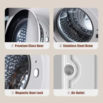 Auertech Portable Clothes Dryer - 110V, 10lbs, 5 Modes