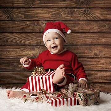 Premium Background Paper for Photography - 3 Pack - 4x12 Foot Rolls - Seamless Designs - Perfect Shiplap Photography Backdrops for Baby Pictures, Headshots, and More