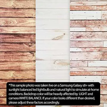 Premium Background Paper for Photography - 3 Pack - 4x12 Foot Rolls - Seamless Designs - Perfect Shiplap Photography Backdrops for Baby Pictures, Headshots, and More