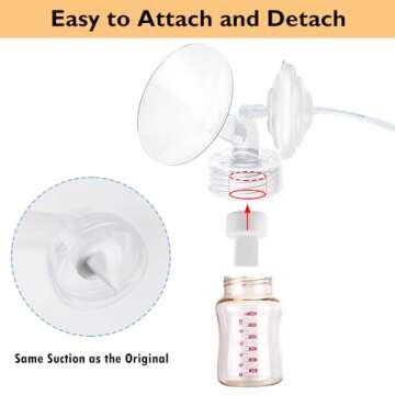 21mm Flange and Duckbill Valve Compatible with Spectra S1 Spectra S2 Spectra9 Plus Synergy Gold Breast Pump, Spectra Pump Parts S2 Parts S2 Accessories Replacement