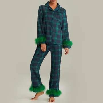 NUFIWI Christmas Pajamas Set for Women Plush and Stylish