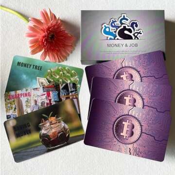 QUEENOFPAIN Money and Career Oracle Cards Deck, Oracle Cards for Beginners, Oracle Deck Gives You Clarity on Work and Finance