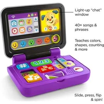Fisher-Price Click & Learn Laptop - Interactive Infant Toy