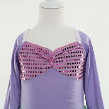 LURLEEZ Arie Mermaid Dress Up Costume Girls Age 3-8