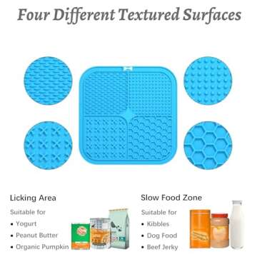 MateeyLife 3PCS Large Lick Mat for Dogs and Cats with Suction Cups, Dog Lick Mat for Anxiety Relief,...