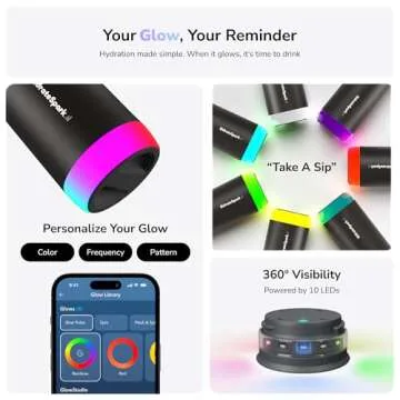 HidrateSpark PRO Smart Water Bottle – Bluetooth Tracking & Reminders