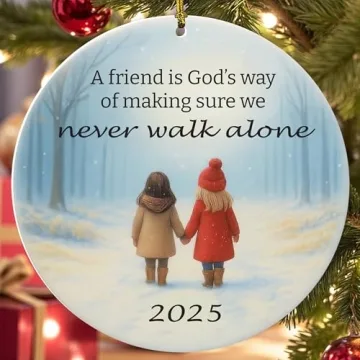 Never Walk Alone Christian Ornament for Christmas Gift