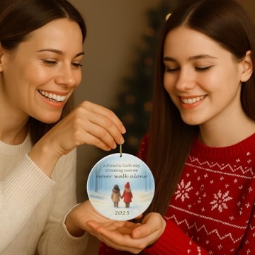 Never Walk Alone Christian Ornament for Christmas Gift