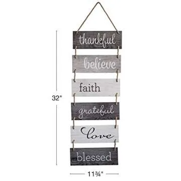 Rustic Wooden Wall Sign: Inspirational Home Decor