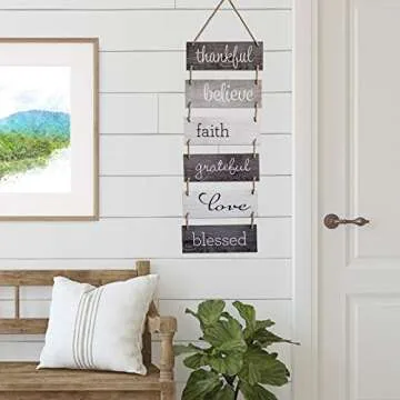 Rustic Wooden Wall Sign: Inspirational Home Decor