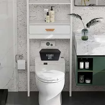 Moorfowl Baby Wipes Dispenser for Bathroom, Upgrade Size(8.2L x 4.9W x 3.9H inches), Flushable Toilet Wipes Holder Container for Restroom