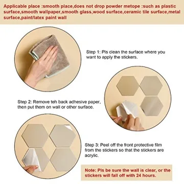 Shappy Hexagon Mirror Wall Stickers for Stylish Home Decor