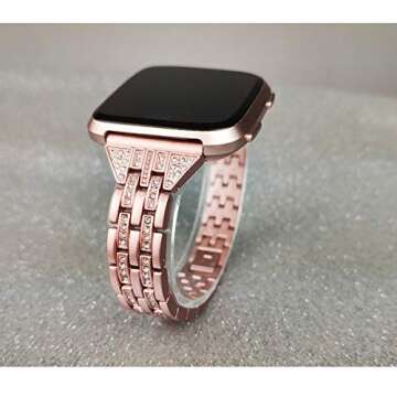 Elegant Mtozon Rhinestone Band for Fitbit Versa