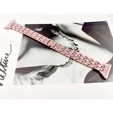 Elegant Mtozon Rhinestone Band for Fitbit Versa