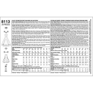 Simplicity 8113 Video Game Princess Halloween and Cosplay Costume Sewing Pattern, Sizes 14-22