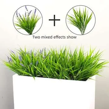 Artificial Monkey Grass Bundles for Outdoor Decor