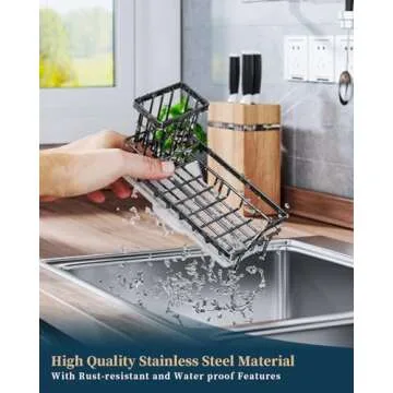 Consumest Sponge Holder for Kitchen Sink - Modern Design