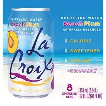 LaCroix Sparkling Water, Beach Plum, 12 Fl Oz (pack of 8)