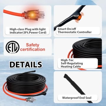 HEATIT JHSF Pipe Heating Cable - Freeze Protection Solution