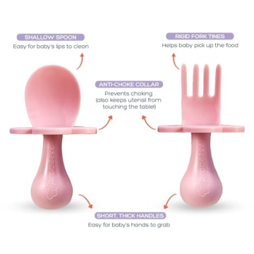 BPA-Free Grabease Toddler Utensils for Safe Self-Feeding