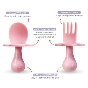 BPA-Free Grabease Toddler Utensils for Safe Self-Feeding