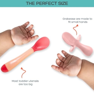 BPA-Free Grabease Toddler Utensils for Safe Self-Feeding
