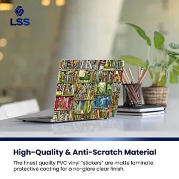 LSS Colorful Books Laptop Skin Cover for HP Dell Lenovo