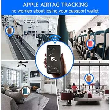 Premium AirTag Passport Holder with RFID Blocking