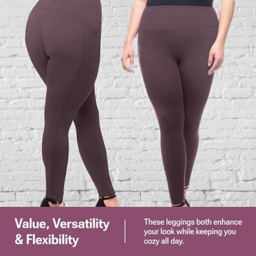 SATINA High Waisted Leggings with Pockets for Women