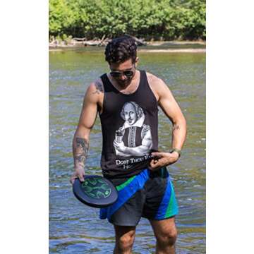 Ann Arbor T-shirt Co. Dost Thou Even Hoist Sir? Funny Workout Weight Lifting Shakespeare Gym Tank Top-(Tank, M) Black