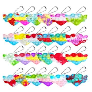 Holydeck Valentines Day Gifts with Heart Pop Fidget Toys