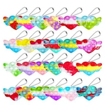 Holydeck Valentines Day Gifts with Heart Pop Fidget Toys