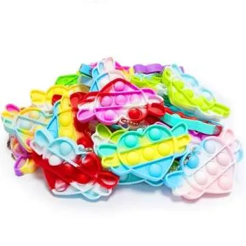 Holydeck Valentines Day Gifts with Heart Pop Fidget Toys