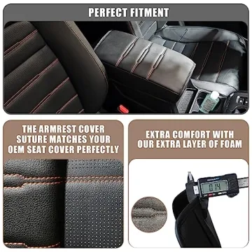 Muslogy Armrest Cover for 2023-2026 Honda CR-V Accessories
