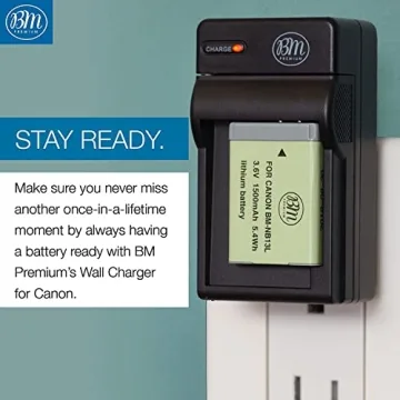BM Premium 2-Pack NB-13L Batteries Charger Kit for Canon