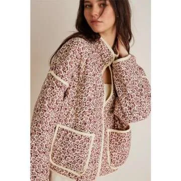 Duyang Women's Cropped Puffer Jacket - Stylish & Lightweight