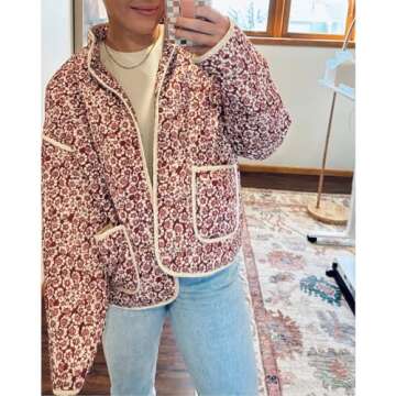 Duyang Women's Cropped Puffer Jacket - Stylish & Lightweight