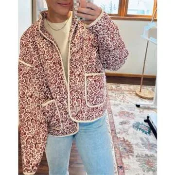 Duyang Women's Cropped Puffer Jacket - Stylish & Lightweight