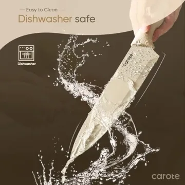 CAROTE 12-Piece Nonstick Stainless Steel Knife Set